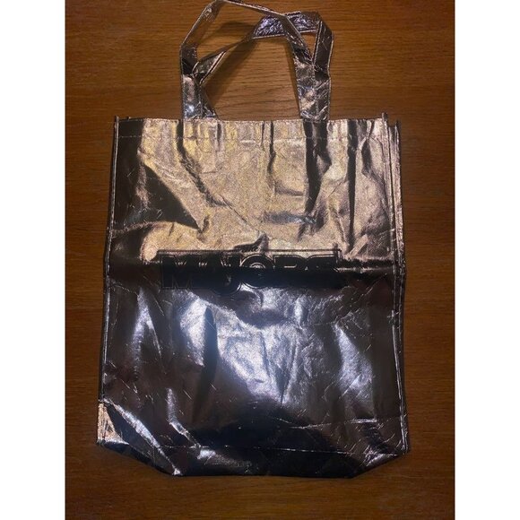 The Majors Metallic Silver Tote Bag Reusable & Stylish - Picture 1 of 2